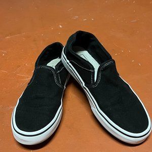 Vans Off The Wall Black Slip On Sneakers